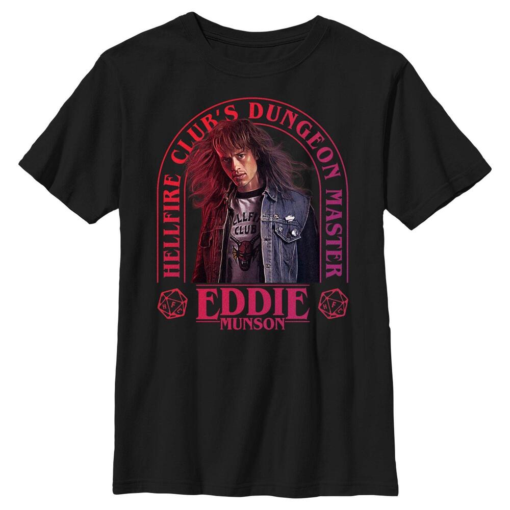 Boys Stranger Things Hellfire Club Dungeon Master Eddie Tshirt
